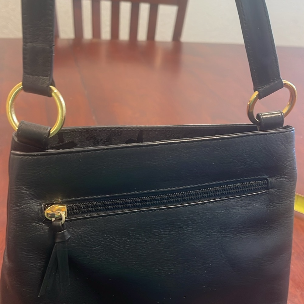 Vintage Paloma Picasso Black Leather Shoulder Bag - Picture 11 of 12